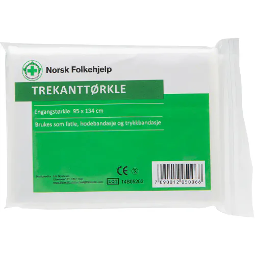 Trekanttørkle 1 stk