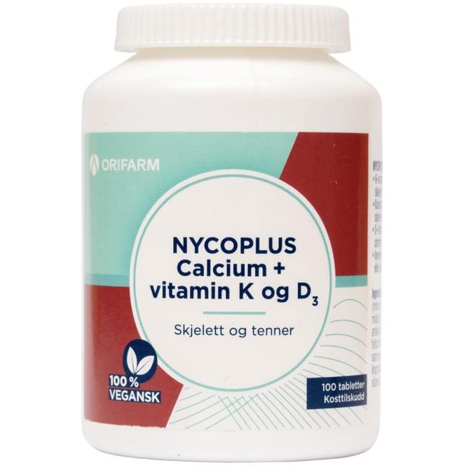Hovedbilde Nycoplus Calcium Med Vitamin K + D Tabletter 100 stk