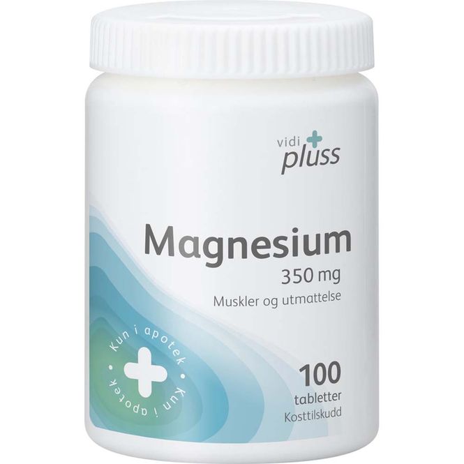 Hovedbilde Vidi Pluss Magnesium 350 mg 100 stk