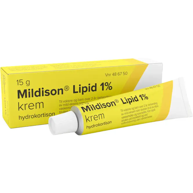 Hovedbilde Mildison Lipid Krem 1% Hydrokortison 15 g