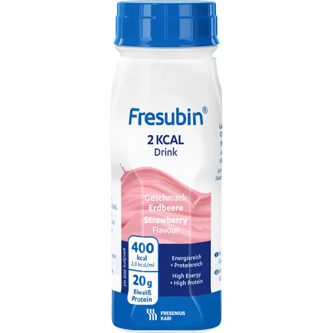 Hovedbilde Fresubin 2 kcal Drink Jordbær 4 x 200 ml