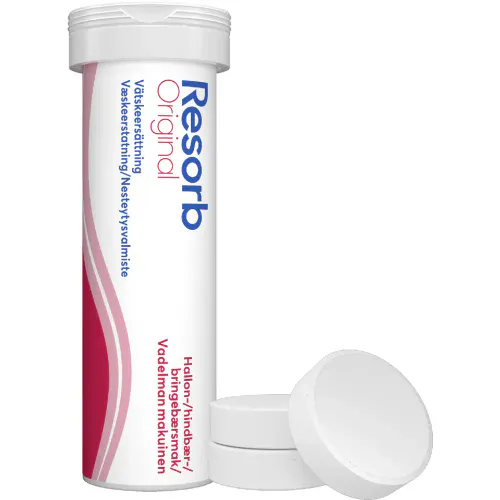 Resorb Original Bringebær Brusetabletter 2 x 10 stk