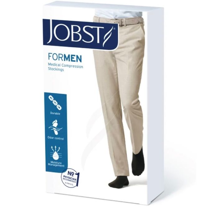 Hovedbilde JOBST For Men K1 Lårstrømpe Sort S 1 par