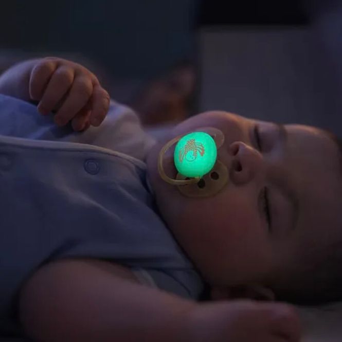 Hovedbilde Avent Ultra Soft Narresmokk Nighttime 6-18 mnd Lilla Grønn 2 stk