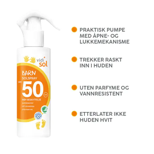 Vidi Solspray Barn SPF50 200 ml