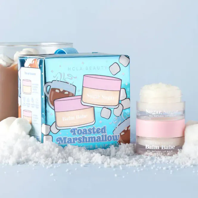 Hovedbilde NCLA Beauty Mini Toasted Marshmallow Lip Scrub + Balm Duo Gavesett