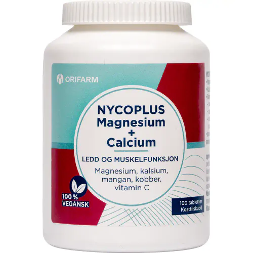 Nycoplus Magnesium + Calcium Tabletter 100 stk
