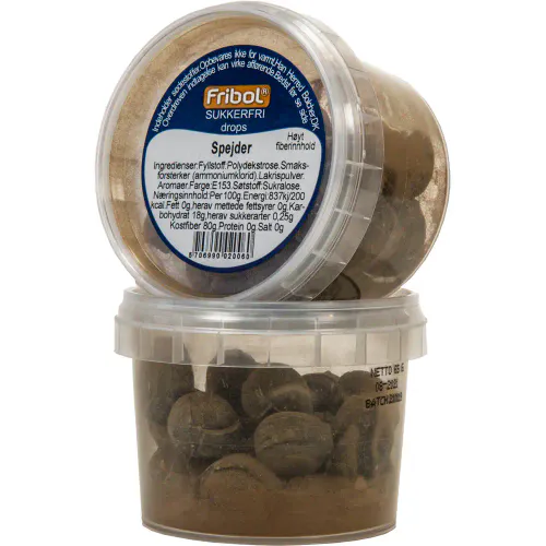 Fribol Sukkerfri Drops Speider 65 g