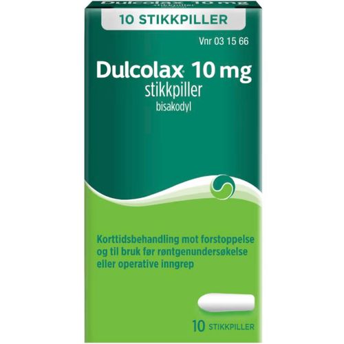 Dulcolax 10 mg Stikkpiller 10 stk