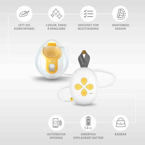 Medela Solo Hands-free Elektrisk Brystpumpe  1 stk