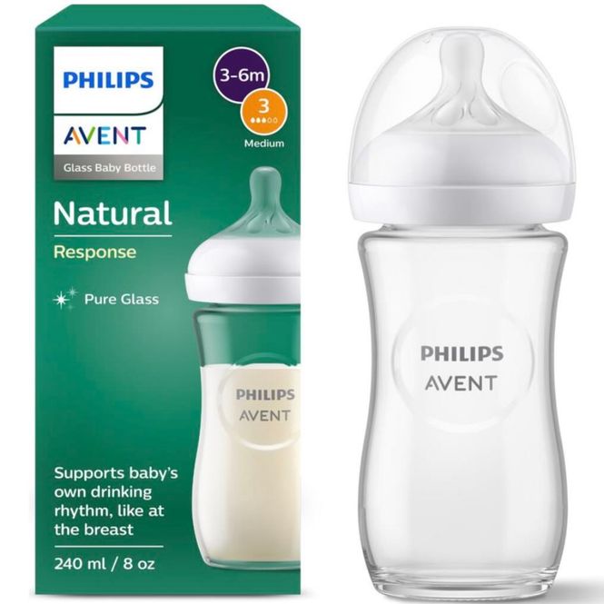 Hovedbilde Avent Glassflaske Natural Response 240 ml 1 stk