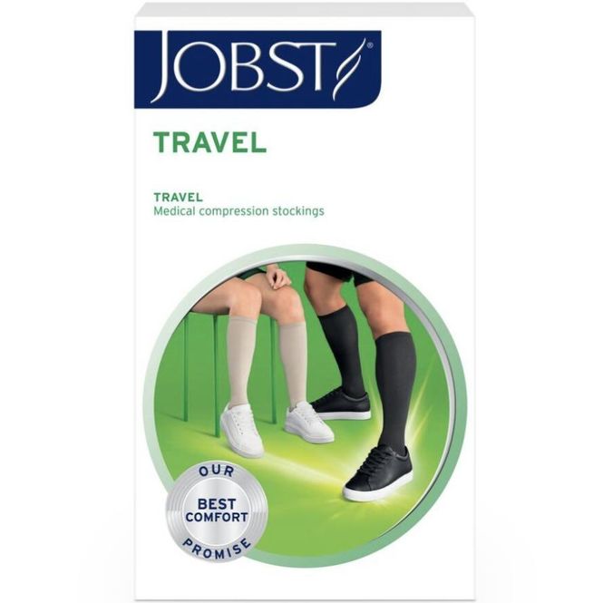 Hovedbilde JOBST Travel Socks K1 Knestrømpe 43/44 Sort 1 par