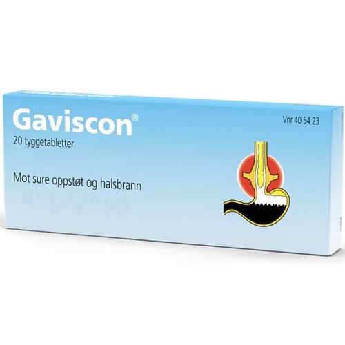 Gaviscon Tyggetabletter 20 stk
