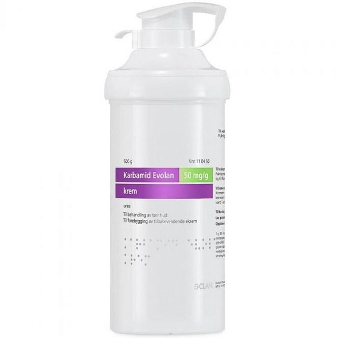 Hovedbilde Karbamid Evolan Krem 50mg/g 500 g  