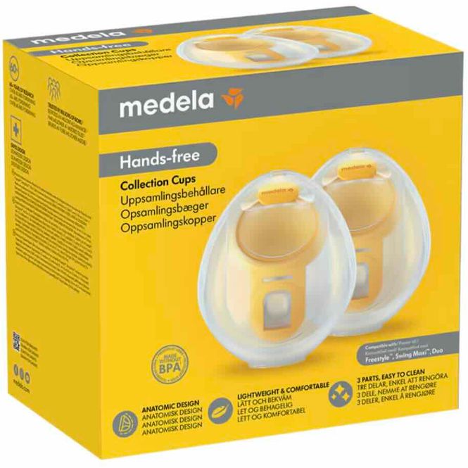 Hovedbilde Medela Hands-free Oppsamlingskopper Komplett Pumpesett 1 sett