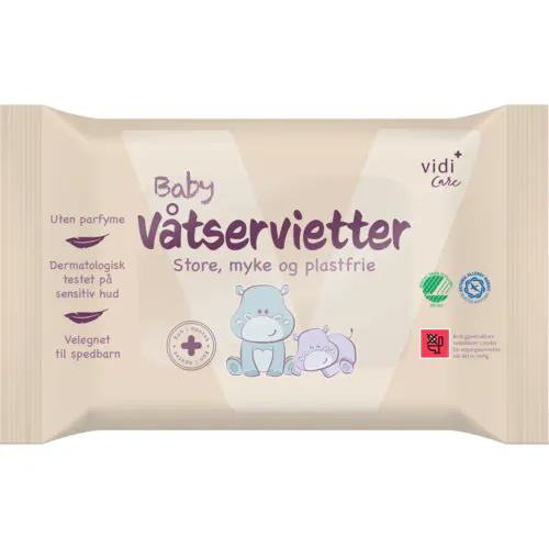 Vidi Care Baby Våtservietter 60 stk 
