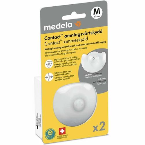 Medela Ammeskjold Silikon M 2 stk