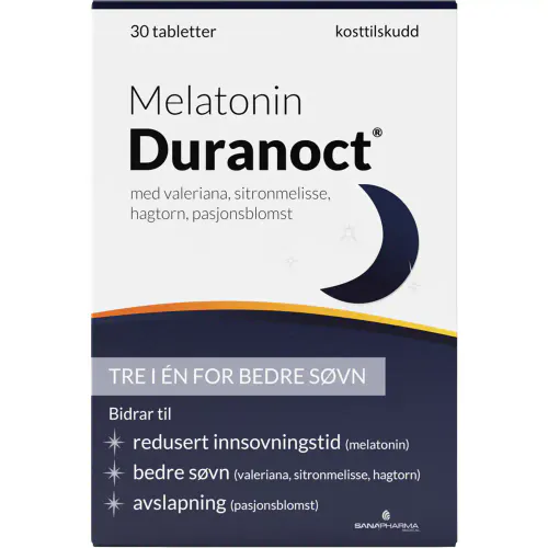 Duranoct Melatonin Tabletter 30 stk 