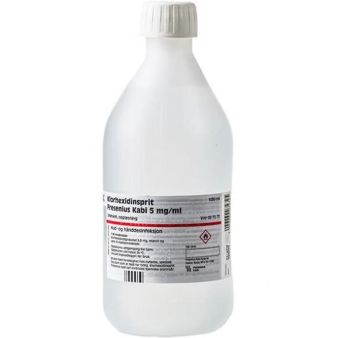 Hovedbilde Klorhexidinsprit Liniment 5mg/ml 1000 ml 