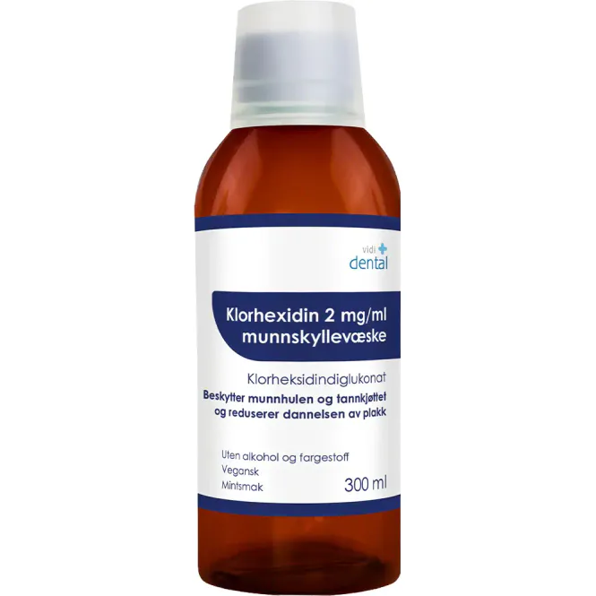 Hovedbilde Vidi Dental Klorhexidin 2 mg/ml Munnskyllevæske 300 ml