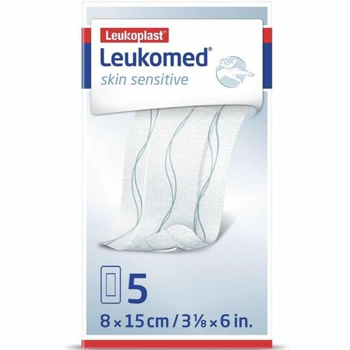 Leukomed Skin Sensitive Sårbandasje 8 x 15cm 5 stk