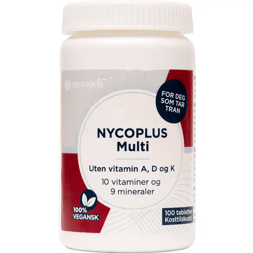 Nycoplus Multi Uten Vitamin A, D og K Tabletter 100 stk