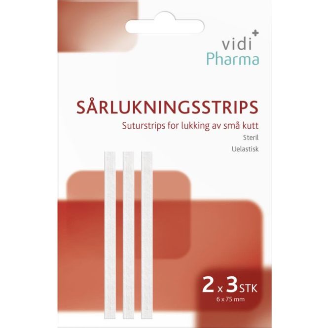 Hovedbilde Vidi Pharma Sårlukningsstrips 6 stk