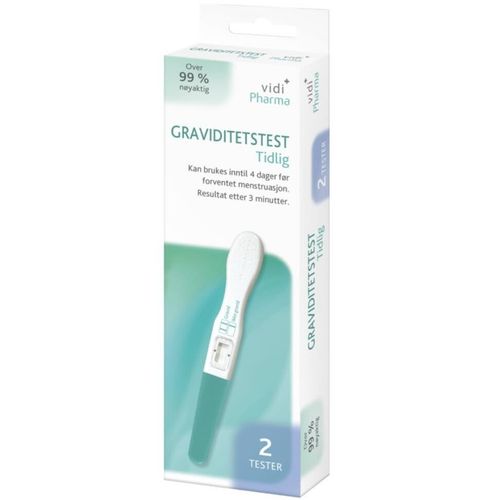 Vidi Pharma Graviditetstest Tidlig 2 stk