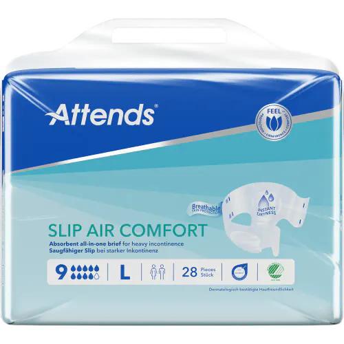 Attends Slip Air Comfort 9 L Teipbleier 28 stk
