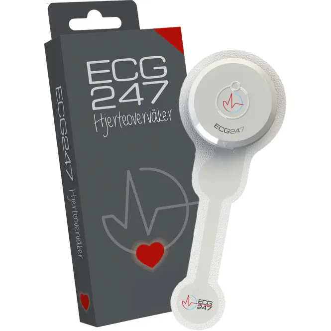 Hovedbilde Norgesplaster ECG247 Hjerteovervåker & Elektrodeplast 1 stk