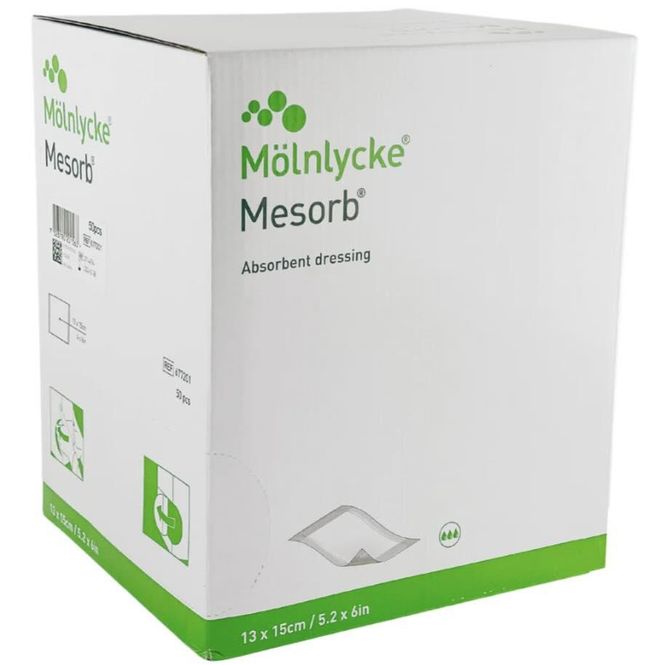 Hovedbilde Mesorb Absorberende Bandasje 13 x 15 cm 50 stk 