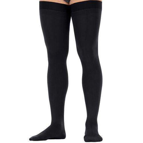 JOBST For Men K2 Lårstrømpe Microdotter Sort S 1 par 