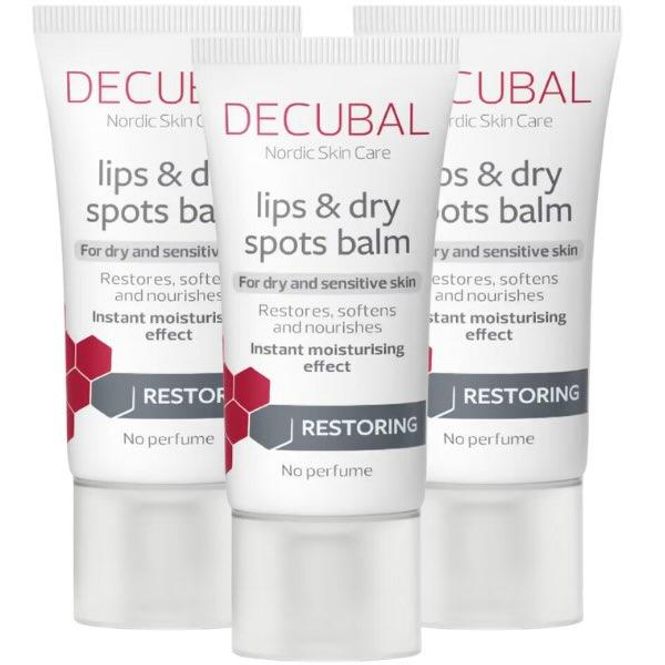 Hovedbilde Decubal Lips & Dry Spots Balm Megapack - 3 x 30 ml
