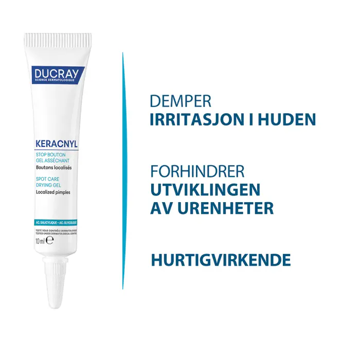 Hovedbilde Ducray Keracnyl Spot Care Drying Gel 10 ml