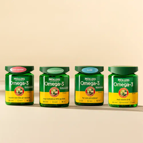 Møllers Pharma Omega-3 Høykonsentrert Kapsler 80 stk