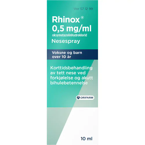 Rhinox Nesespray 0,5 mg/ml 10 ml