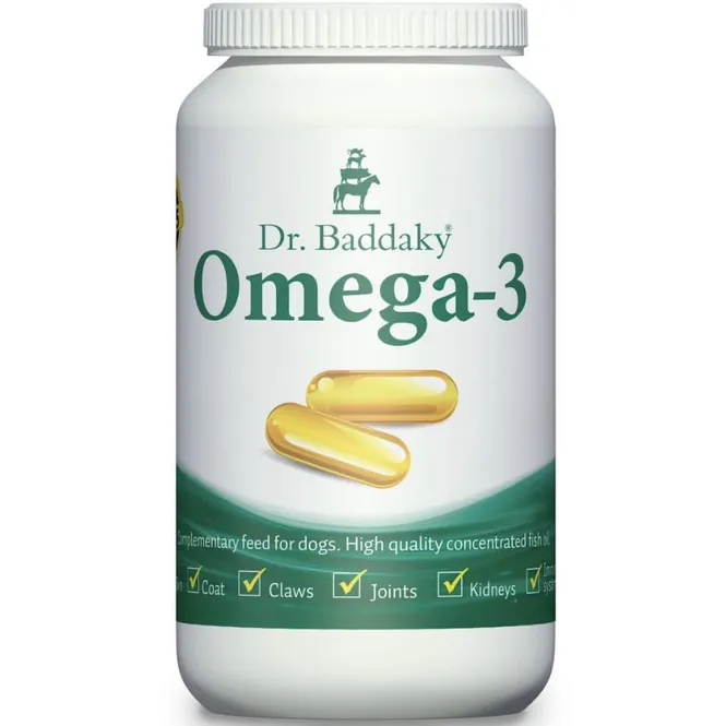 Hovedbilde Dr. Baddaky Omega-3 Kapsler Til Dyr 100 stk